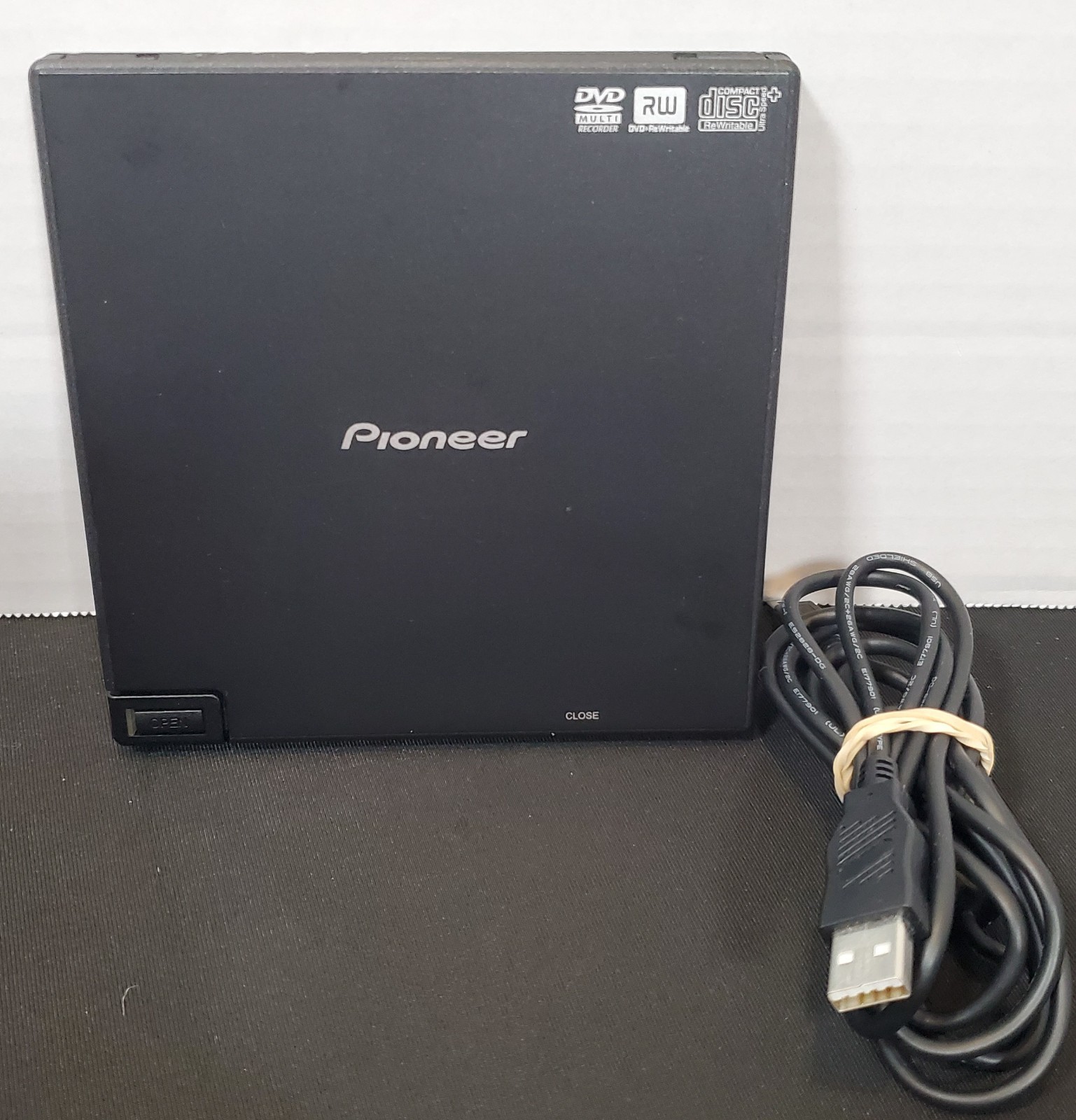 Pioneer DVR-XD09 DVD/CD Writer/Recorder | AC Adapter USB Cable Tested