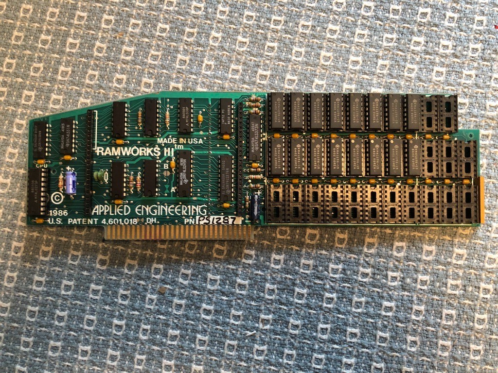 Applied Engineering RAMWorks III Memory Card Apple IIe Vintage
