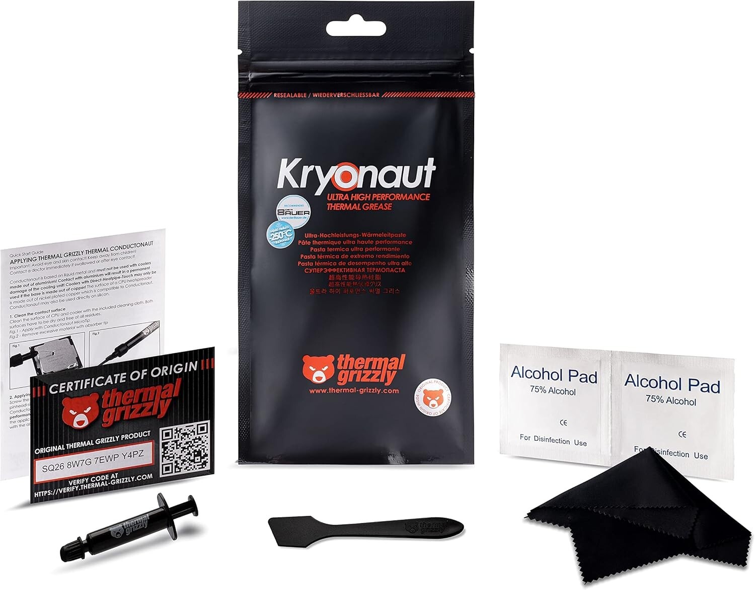 Thermal Grizzly Kryonaut High Performance Thermal Paste 1g for CPU GPU