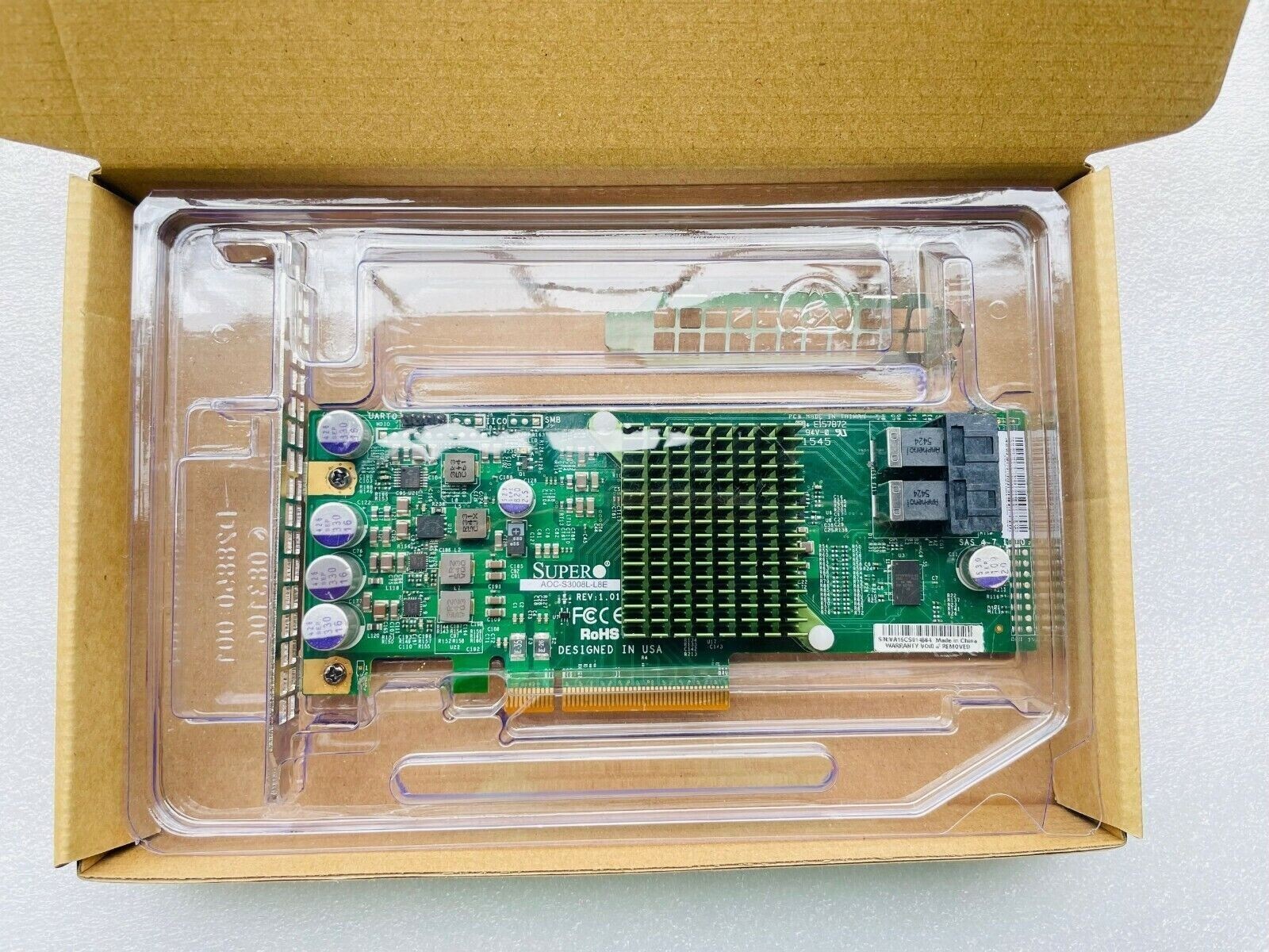 Supermicro AOC-S3008L-L8E/I  8-Port 12Gb/s PCIe HBA IT mode ZFS FreeNAS unRAID
