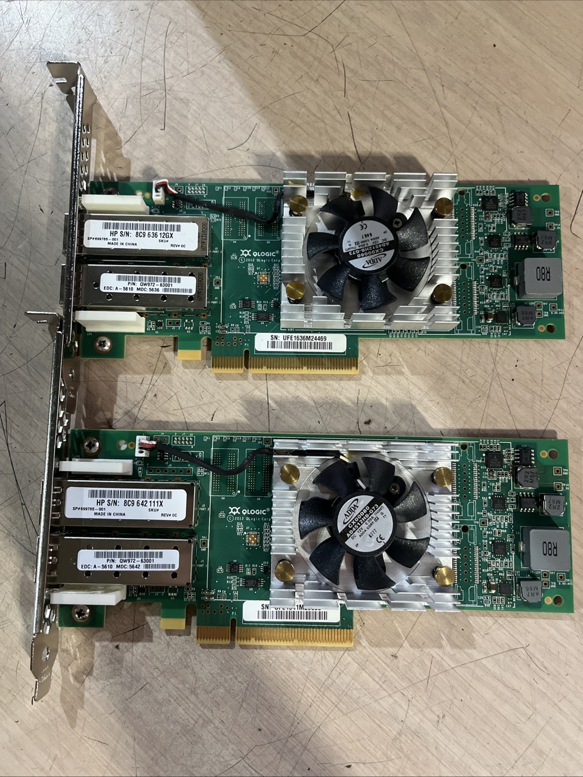 x2 HPE QLOGIC QLE2662-HP