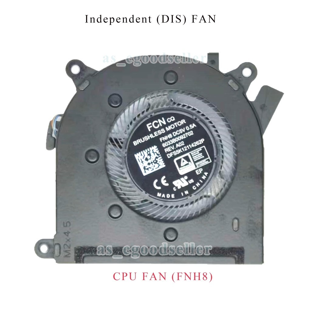 For HP 17-cn2013ca 17-cn2047nr 17-cn2063cl 17-cn2068cl CPU & GPU Cooling FAN