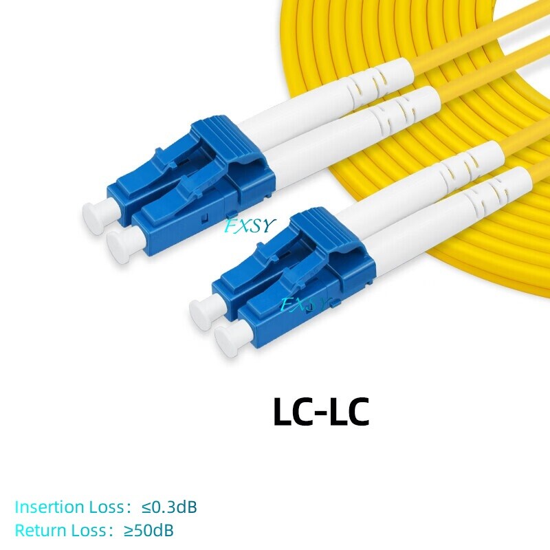 LC to LC SC FC ST UPC Duplex SM Fiber Optic Patch Cord LSZH 20m 25m 30m 50m 100m