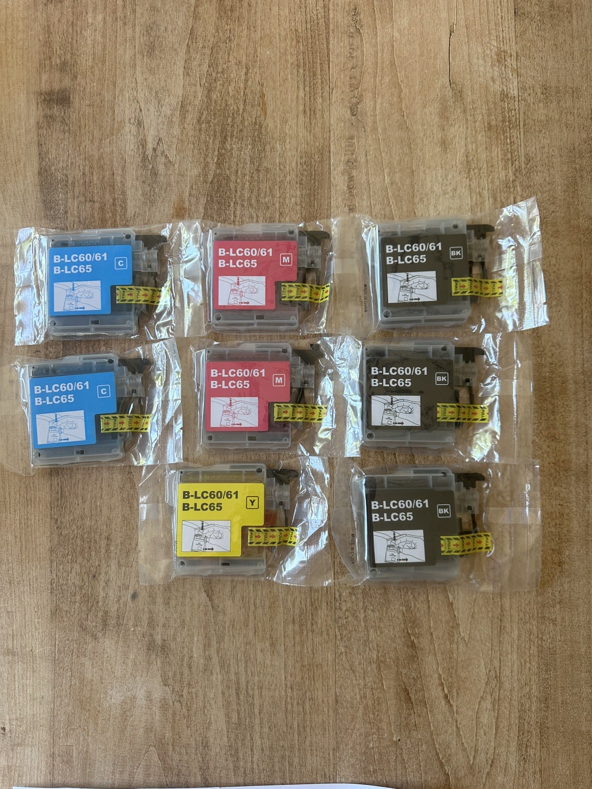 Unopened New  Brother LC61 Printer Ink Cartridges (8)