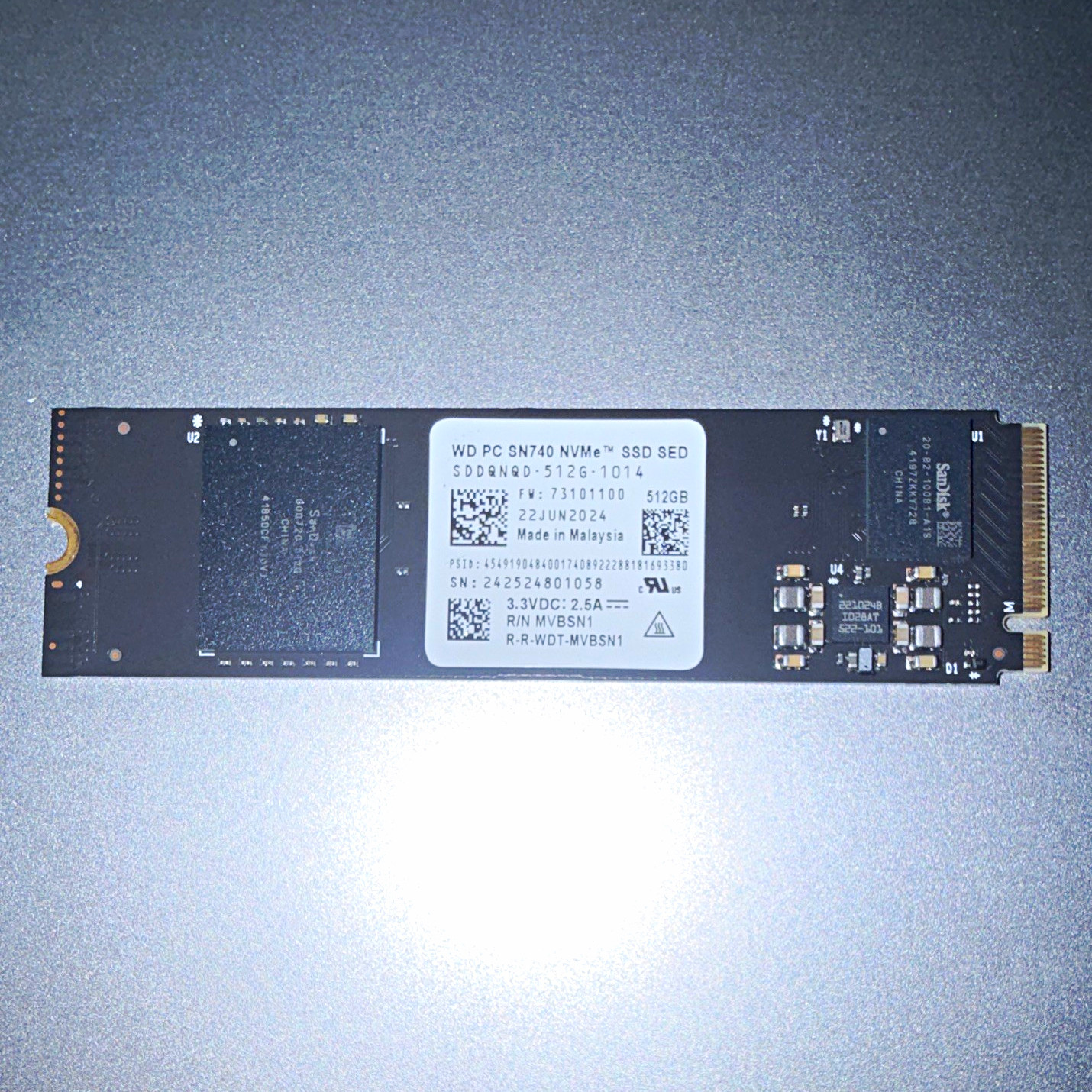 Lot of 10 Western Digital 512GB M.2 2280 NVMe Internal SSD