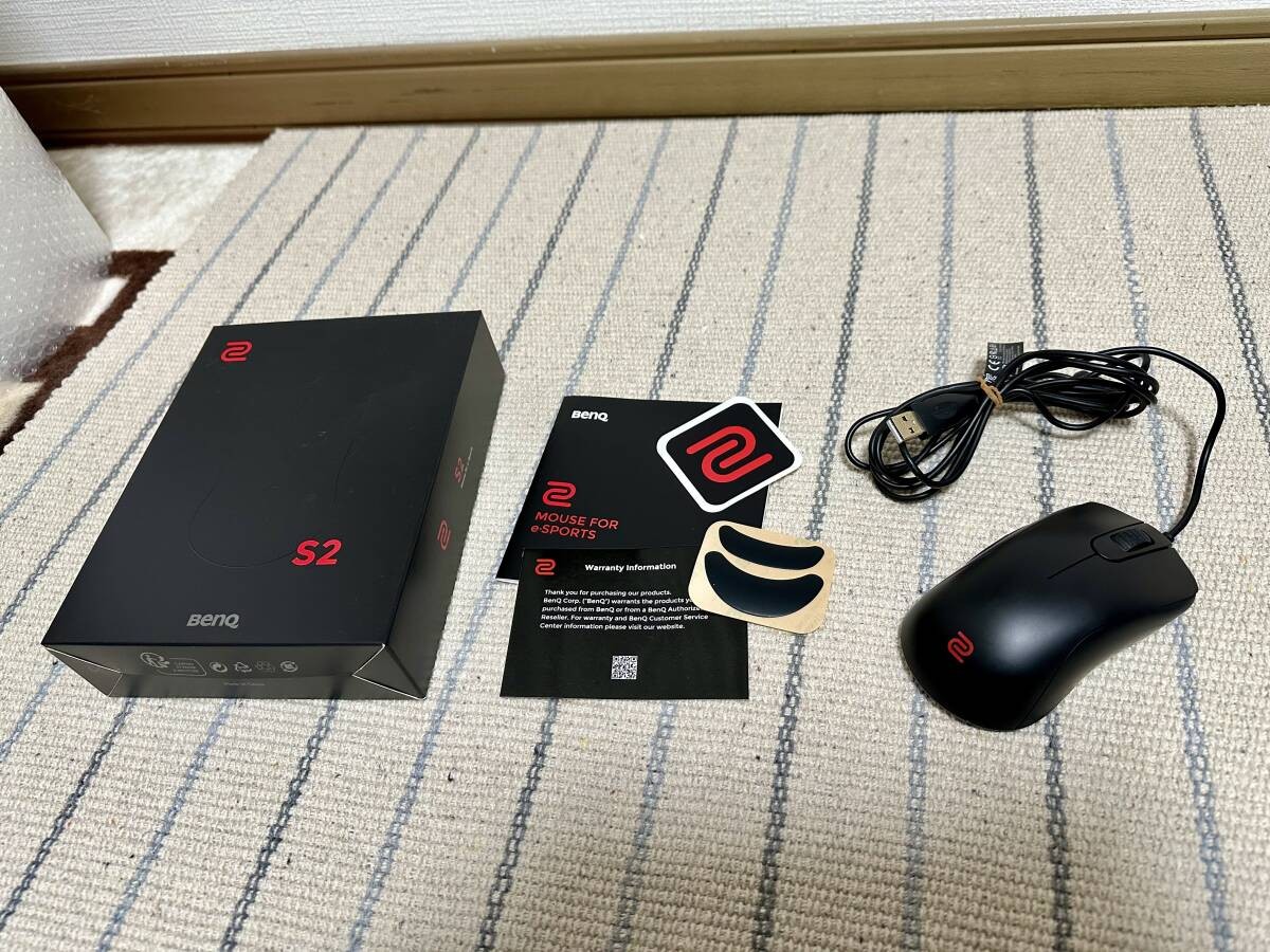 BenQ Zowie S2 Gaming Mouse Wired Black Used in box Beauty Product