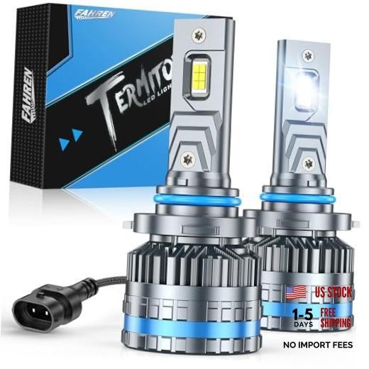 Led Bulbs Ultra-Bright, 6500K Cool White, 1:1 Mini Size with Cooling 9005/HB3