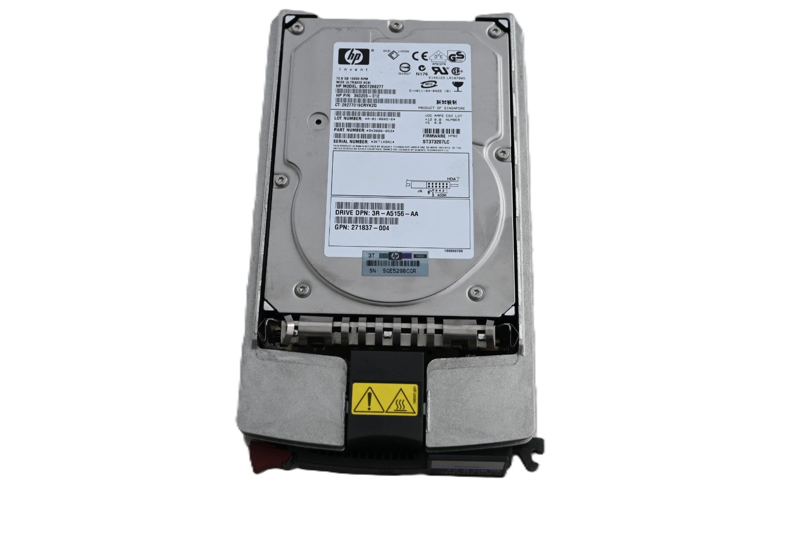 HP 72.8GB 10K Ultra320 SCSI Hard Drive 289042-001 271837-004 Used