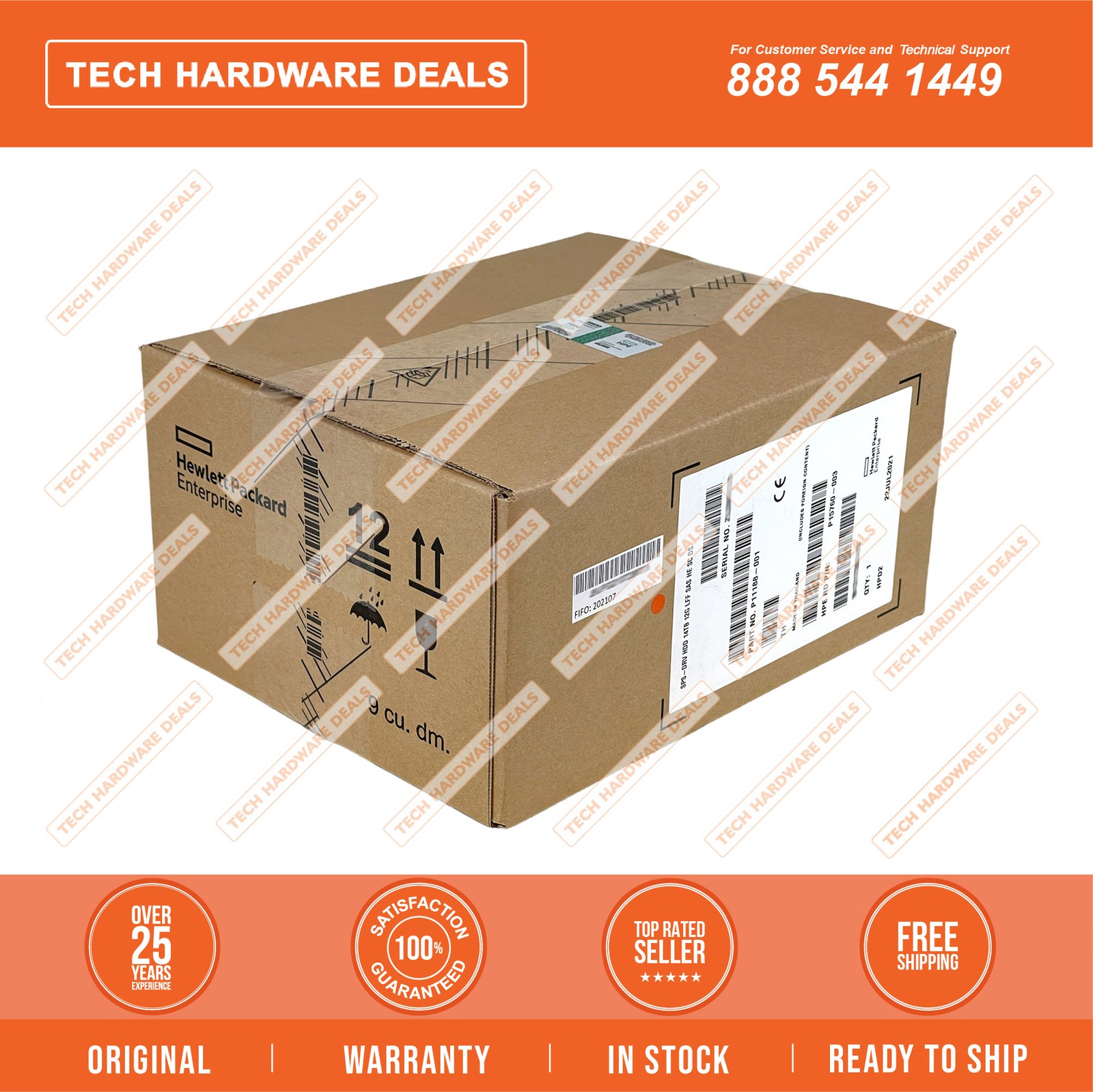 MB014000JYCJV  NEW SEALED HPE 14TB SAS 12G BC 7.2K LFF SC He 512e MV HDD