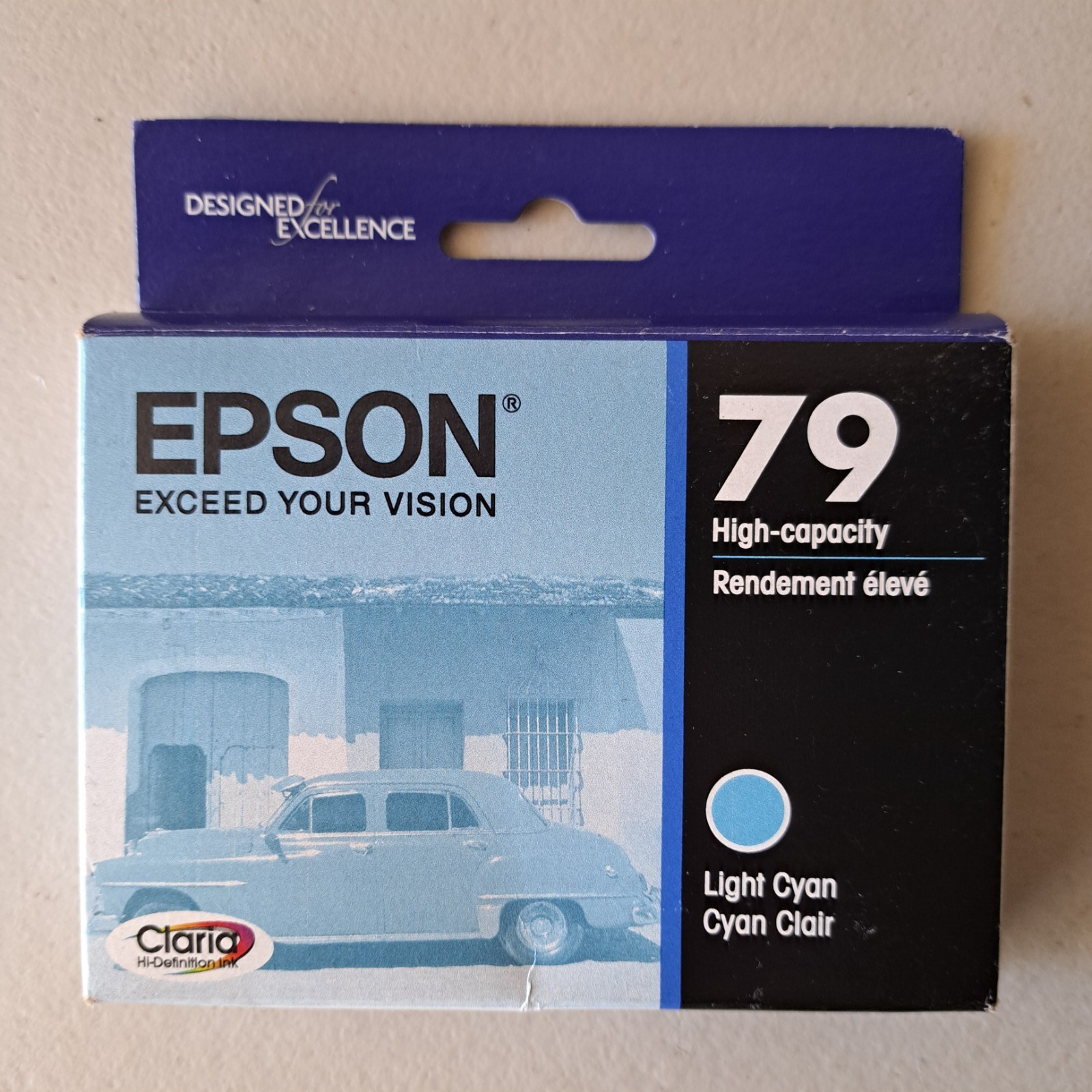 Epson 79 C13T079520 Light Cyan Genuine Ink Artisan 1430 Stylus 1400 EXP 03/29