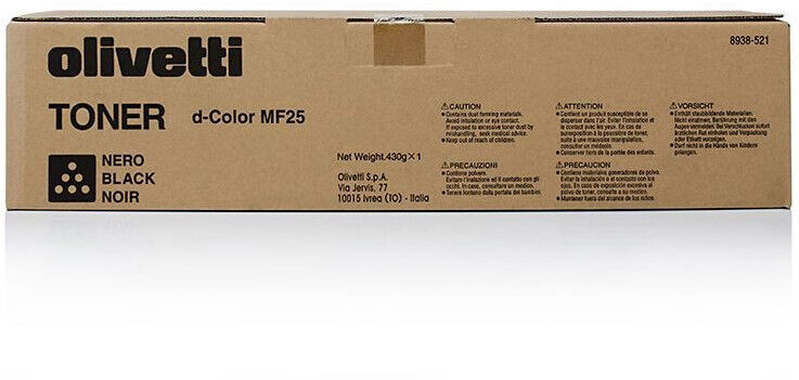 Original OLIVETTI Toner B0778 Black for D-Color Mf 201 Plus