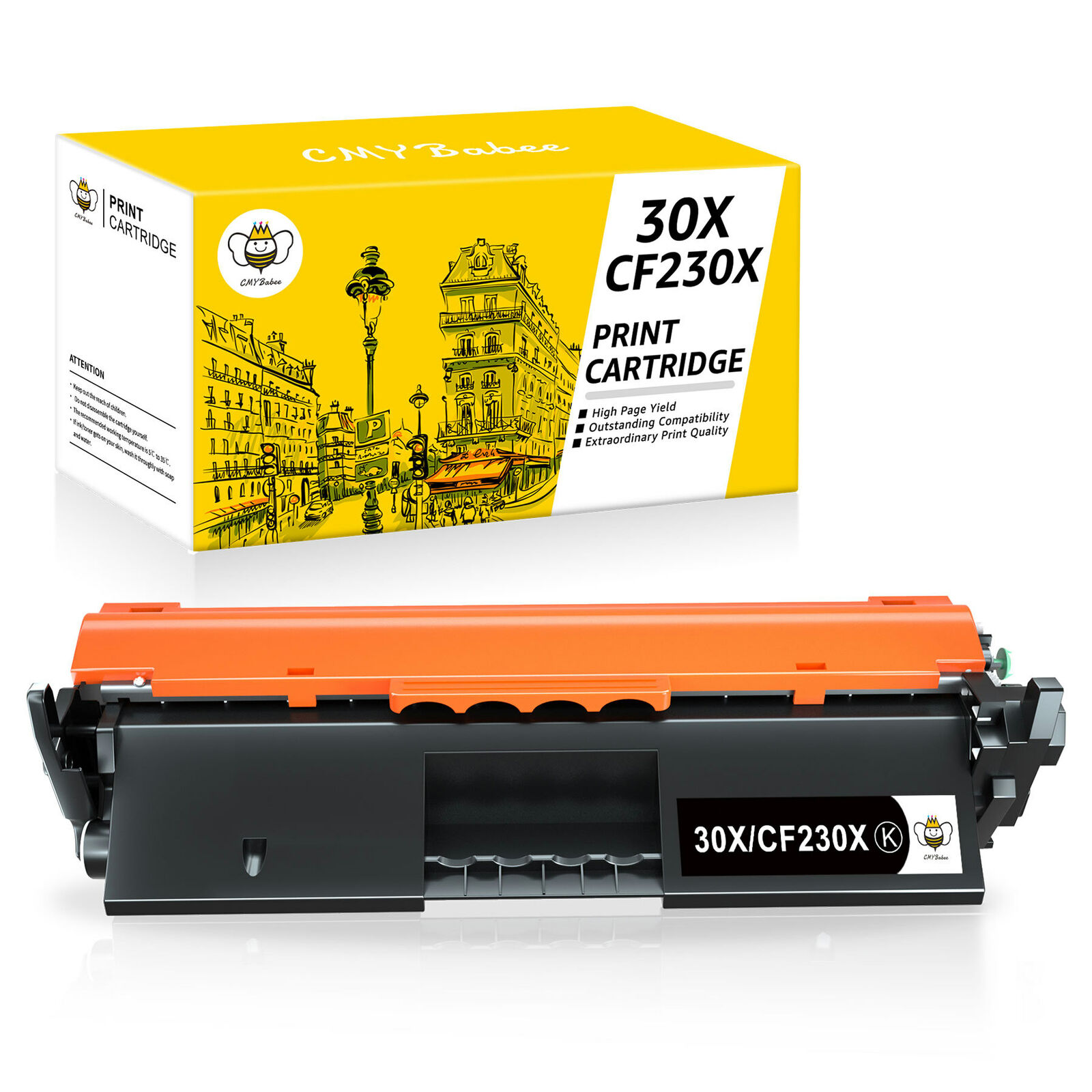 1pk CF230X 30X High Yield Toner Cartridge For HP LaserJet Pro MFP M227fdn M227