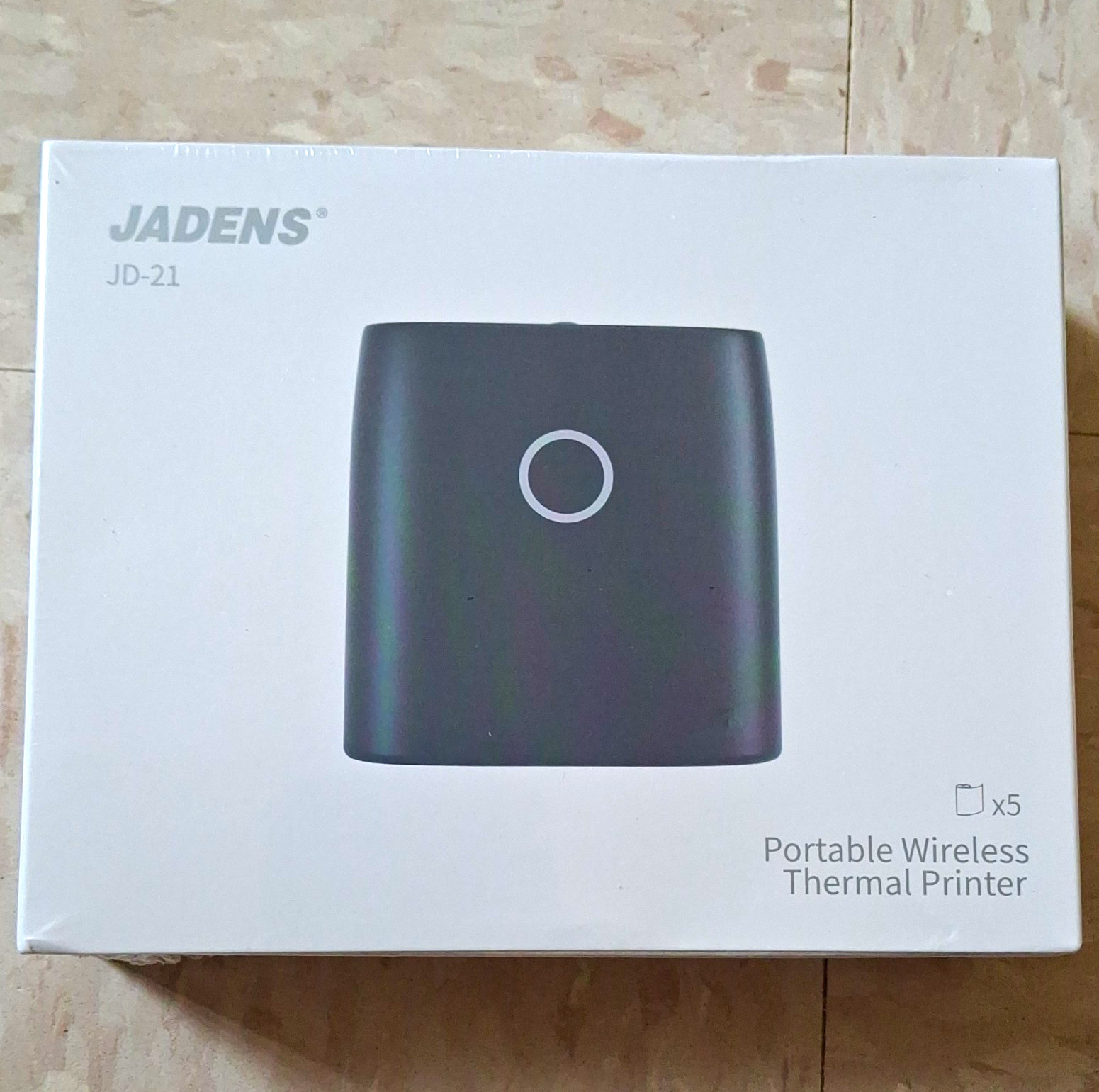JADENS JD-21 Portable Wireless Thermal Printer A4 203 DPI B&W