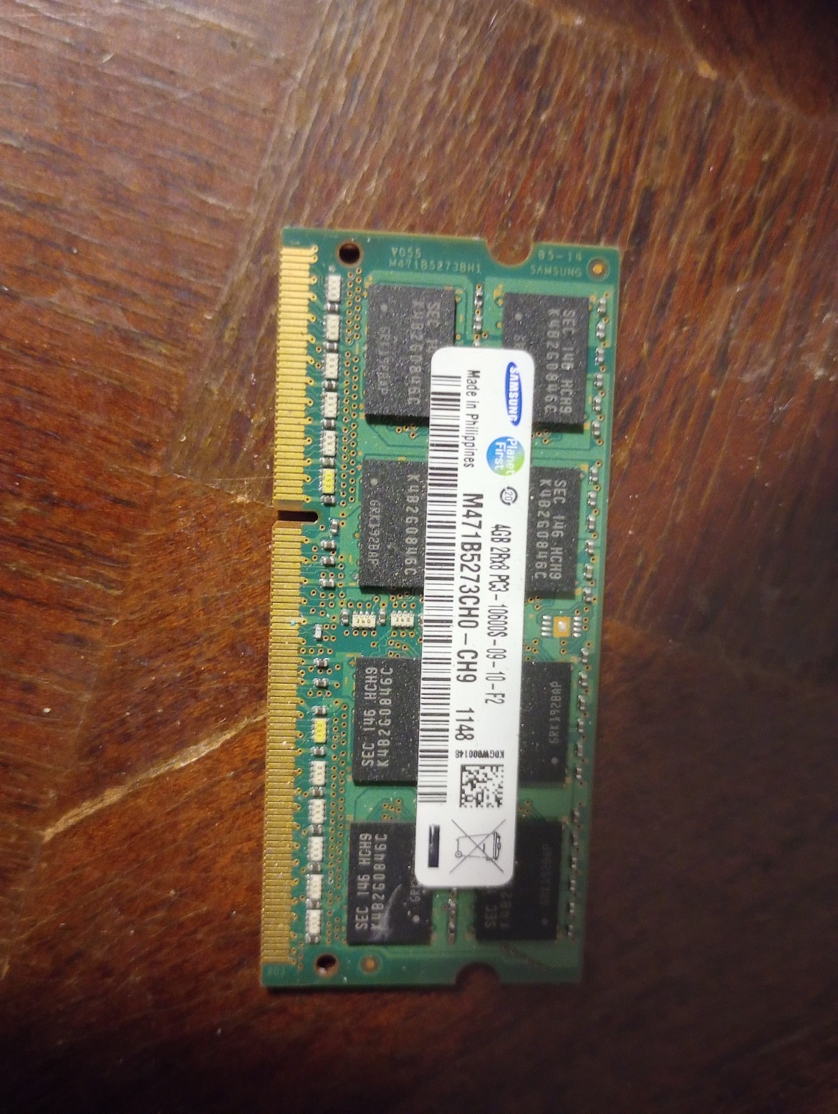 Samsung M471B5273CH0-CH9 DDR3 4GB SO DIMM 1333MHz 204 PIN CL9 RAM