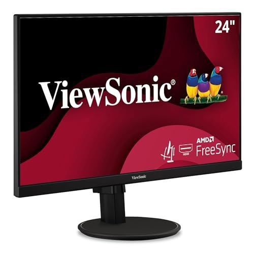 ViewSonic - VA2447-MHJ 23.8" LCD FHD Monitor (DisplayPort VGA, HDMI) - Black