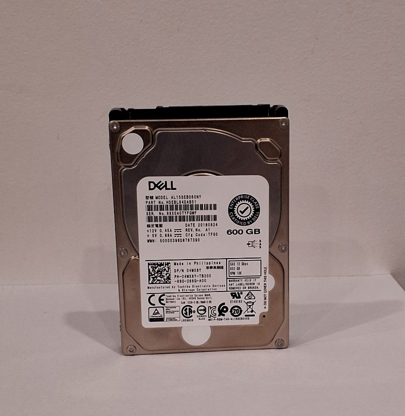 Toshiba AL15SEB060NY 600GB 10K SAS 12Gb/s 2.5" Enterprise HDD Dell