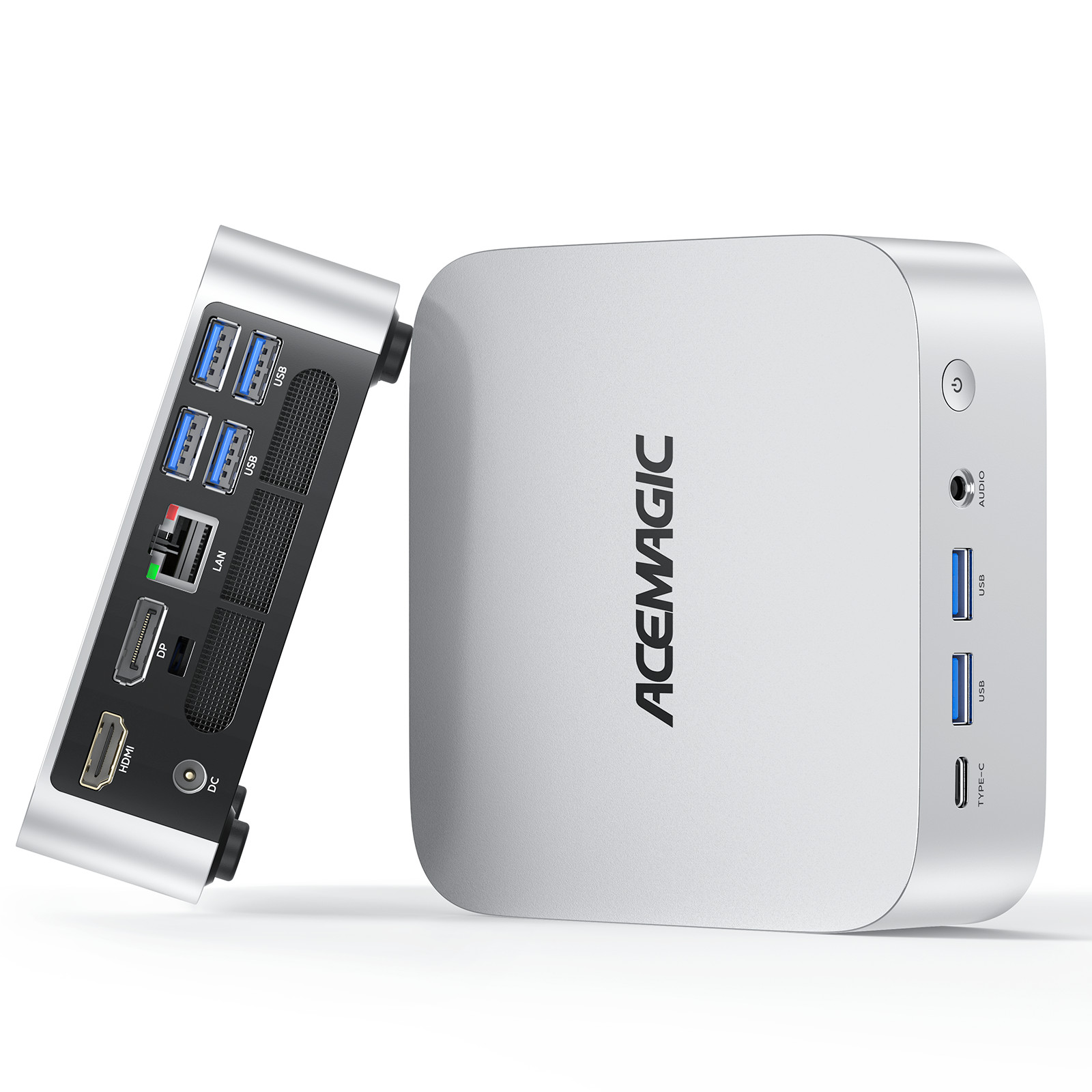 ACEMAGIC 4K Mini PC K1,AMD Ryzen 7 7730U(8C/16T,Max 4.5GHz) 16GB LPDDR4X 1TB SSD