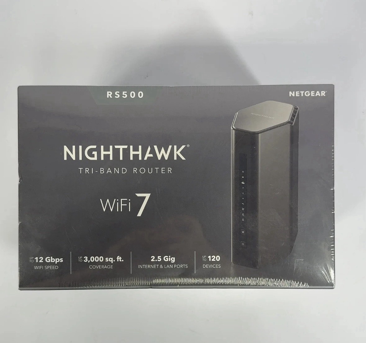 New NETGEAR Nighthawk WiFi 7 RS500-100NAS Tri-Band Router
