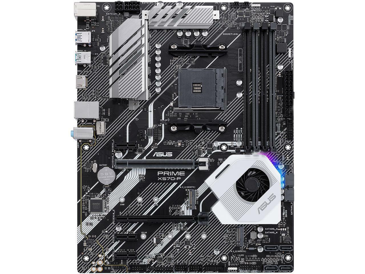 FOR ASUS Prime X570-P Motherboard Supports DDR4 AM4 AMD 64GB  100% Test Work