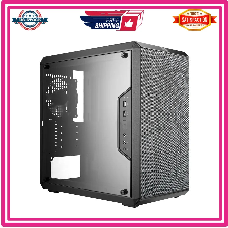Cooler Master Q300L V1 Micro-ATX PC Case, High Airflow, Transparent Panel