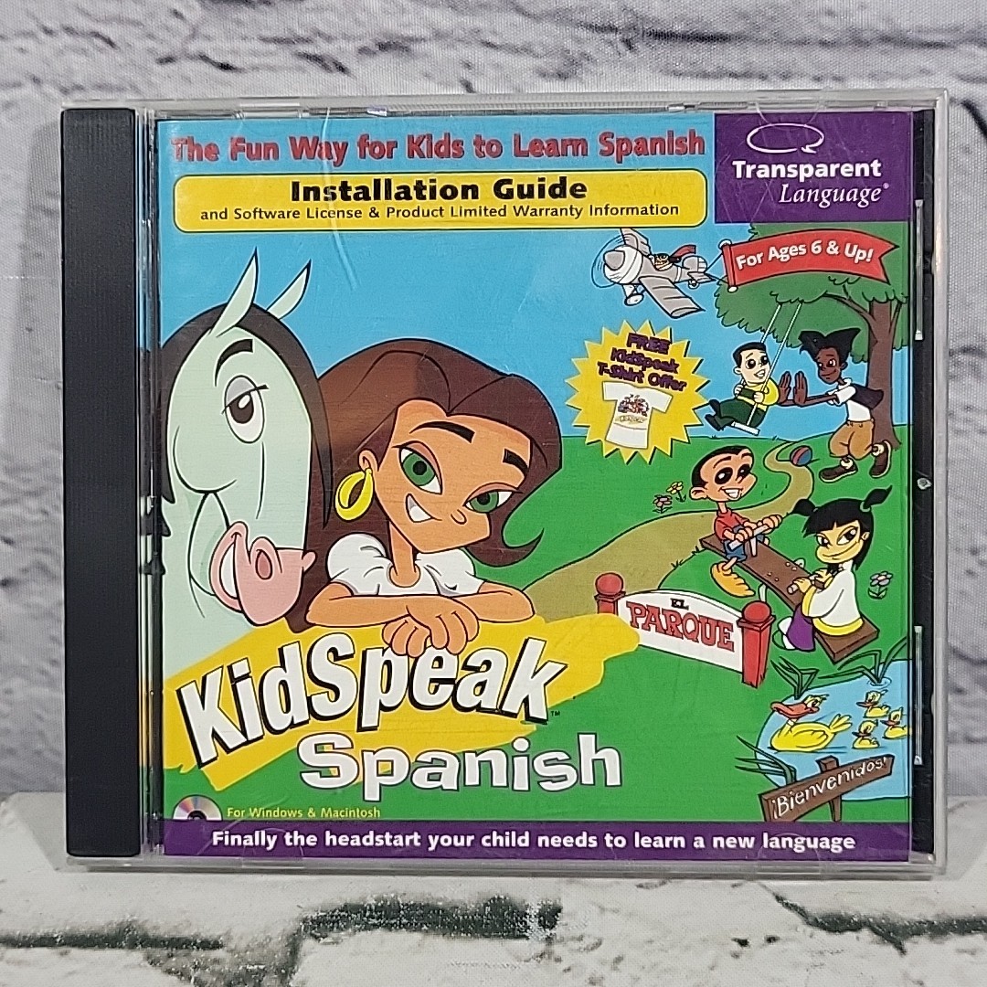 Scholastic Books Kidspeak Kids Speak Spanish CD Rom Age 6+ Educational Game