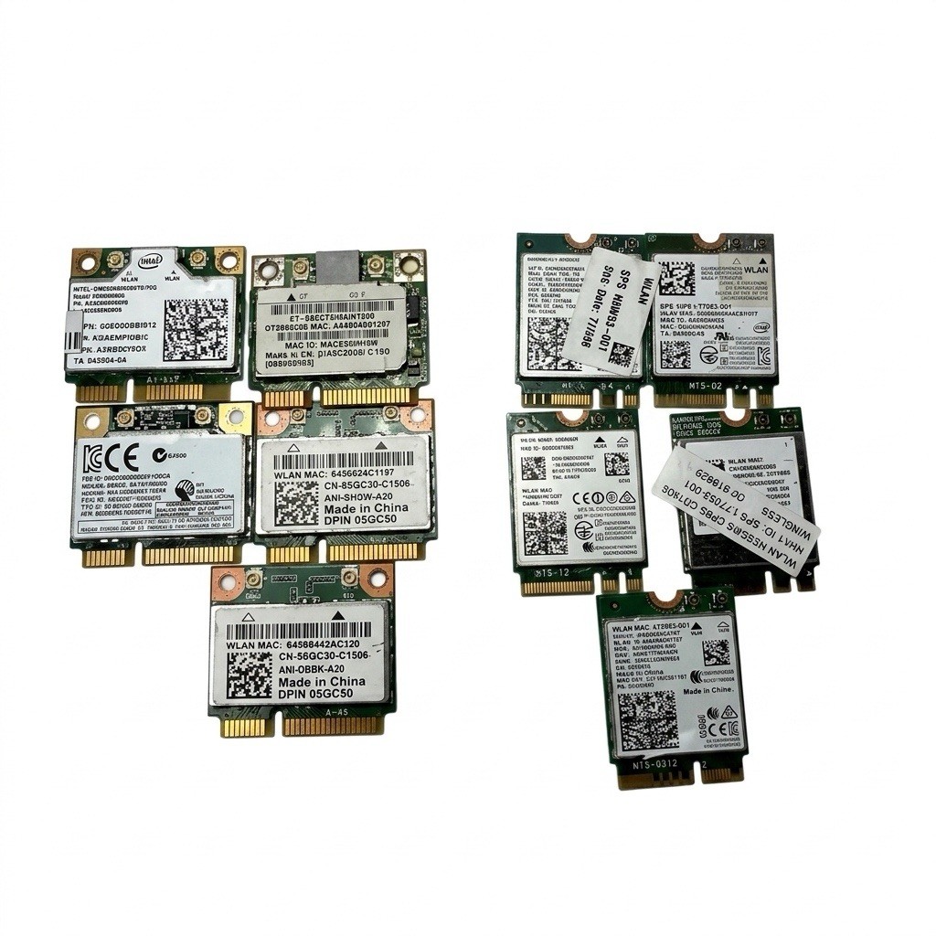 Lot 10 Mixed Laptop WiFi Cards Intel 9560 8260 3168 Broadcom Realtek Pulls
