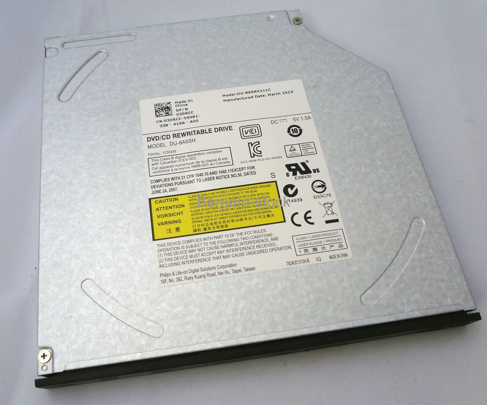Liteon DU-8A5SH 9.5mm SATA 8X CD DVD RW RAM Burner Laptop Internal Optical Drive