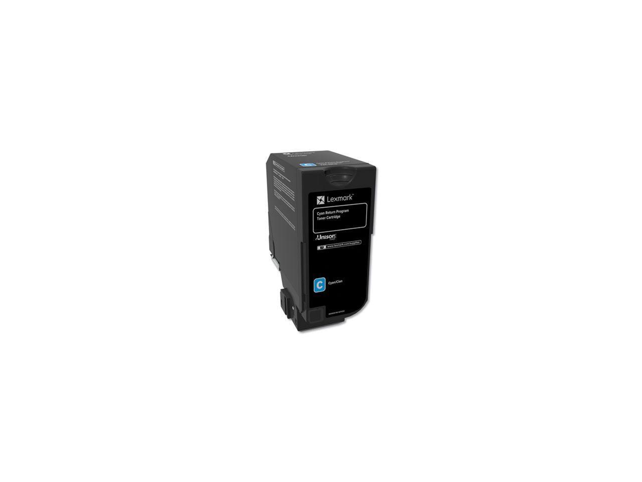 Lexmark 74C10C0 Return Program Toner Cartridge - Cyan