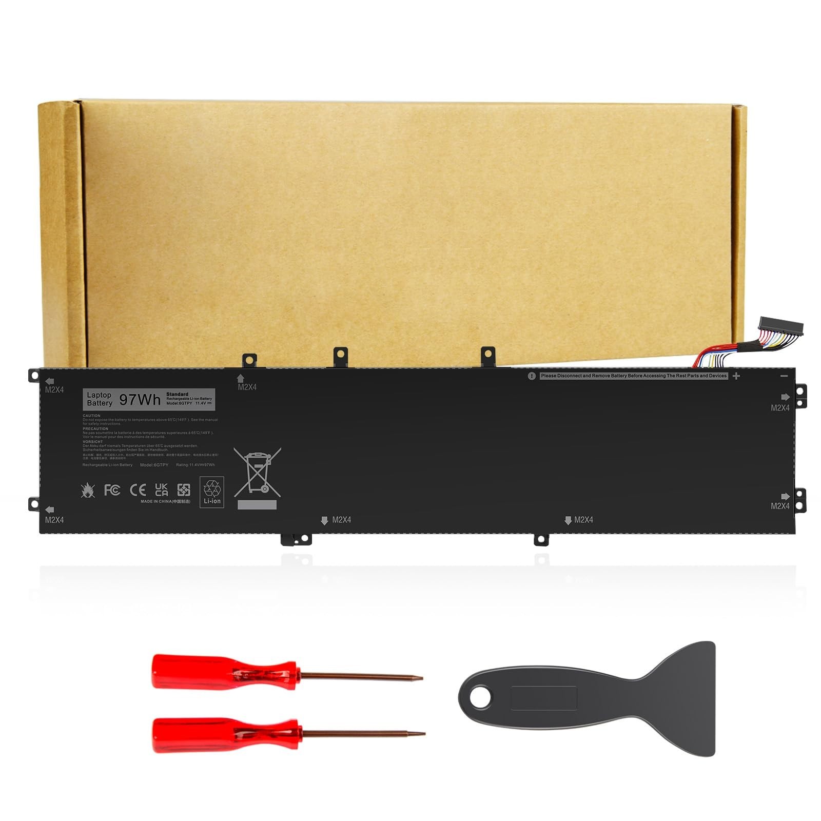 High-Capacity Laptop Battery for Dell XPS 15, Precision 5510, Vostro 7500, GPM03