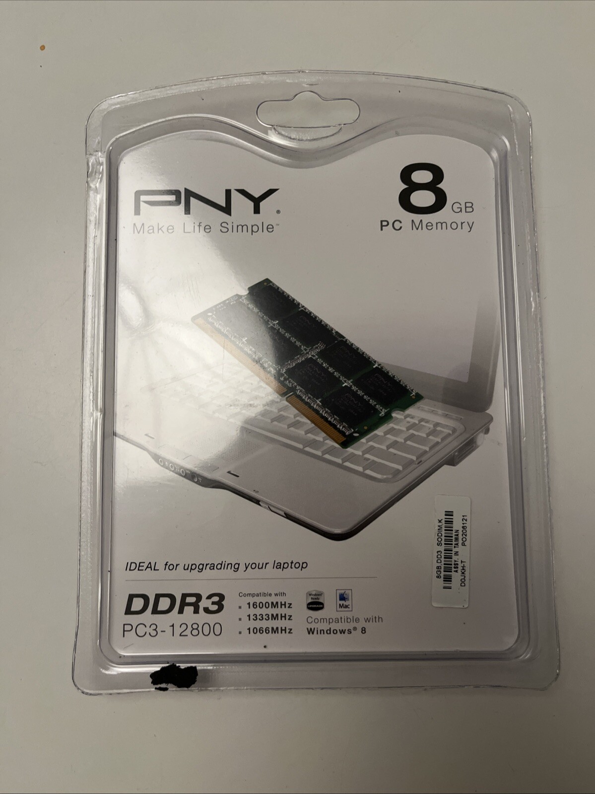 PNY PC3-10666 8 GB SO-DIMM 1333 MHz DDR3 Memory (MN8192KD3-1333)