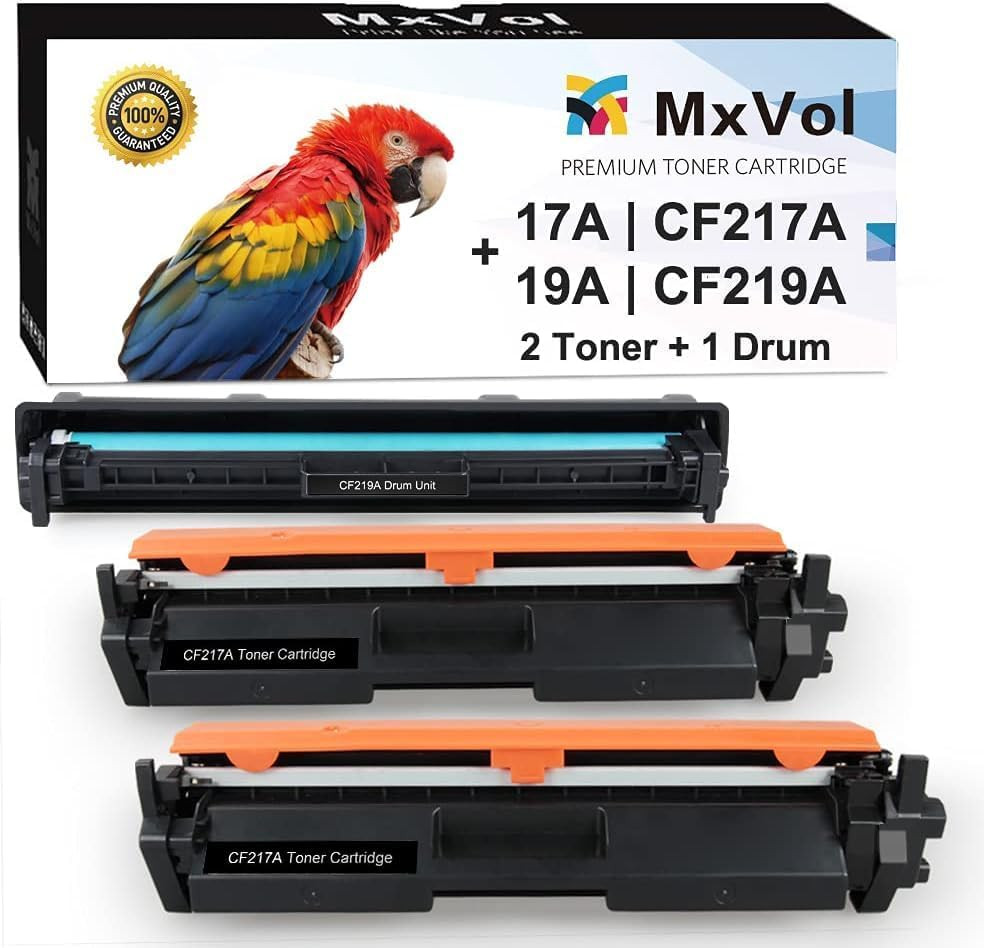 Compatible 19A Drum 17A Toner Cartridge Replacement for HP CF217A Toner and CF21
