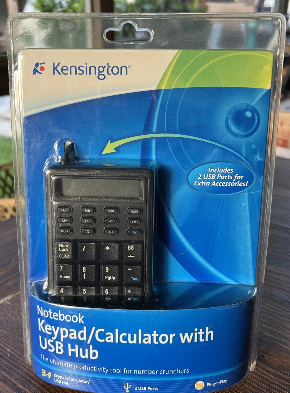 Kensington Windows Notebook Keypad, Calculator with 2 USB Ports New in Package
