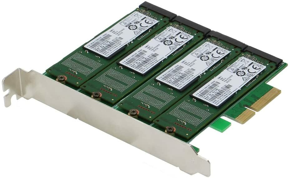 Sedna - PCIe Quad M.2 SSD SATA 6G 4 Port Raid Adapter