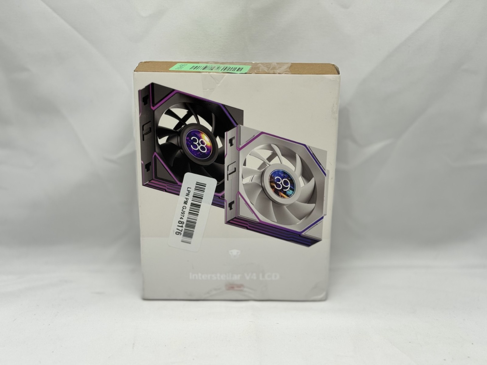 Jungle Leopard Interstellar V4 LCD 120mm Case Fan | 1.5-Inch LCD | White