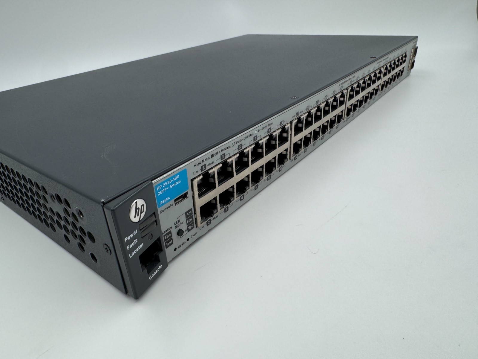 HP J9855A 2530-48G 48-Port Gigabit 2SFP+ Switch Tested Updated Firmware Reset