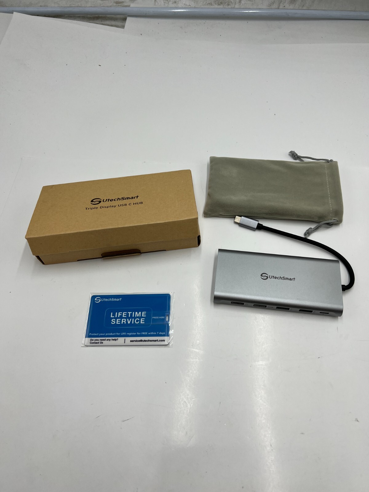 UtechSmart USB-C Hub 12-in-1 Docking Station Portable Adapter UCN3278 for Mac