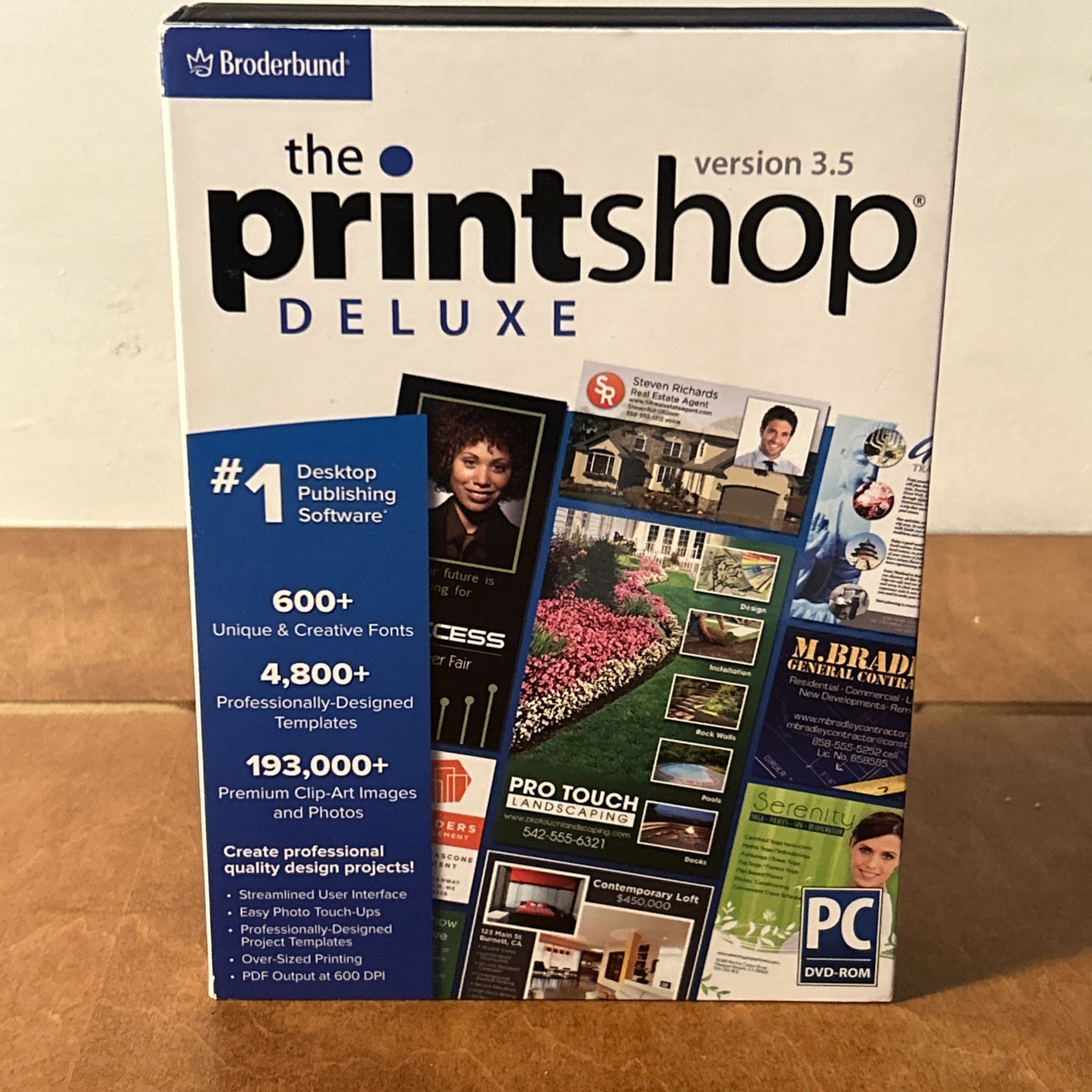 The Print Shop Deluxe 3.5 Big Box PC DVD Broderbund