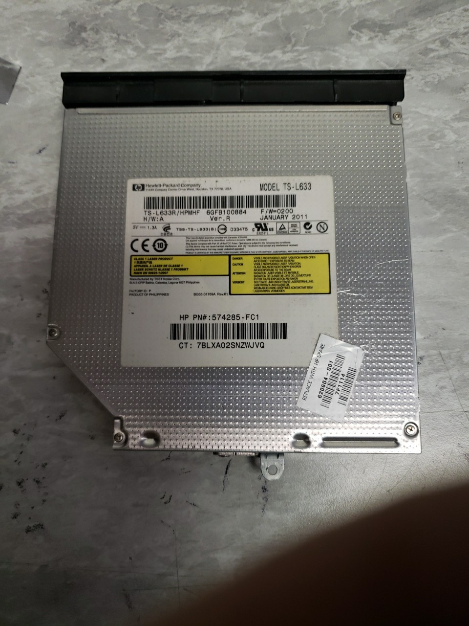 HP COMPAQ CQ-56 G-56 620604-001 OPTICAL DRIVE  