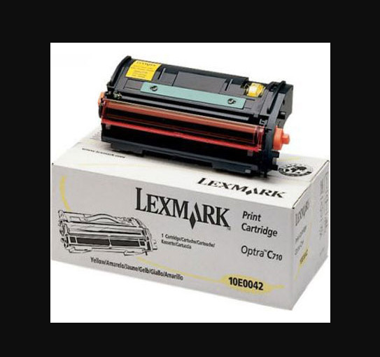 LEXMARK 10E0042 C710 GENUINE YELLOW TONER CARTRIDGE NEW