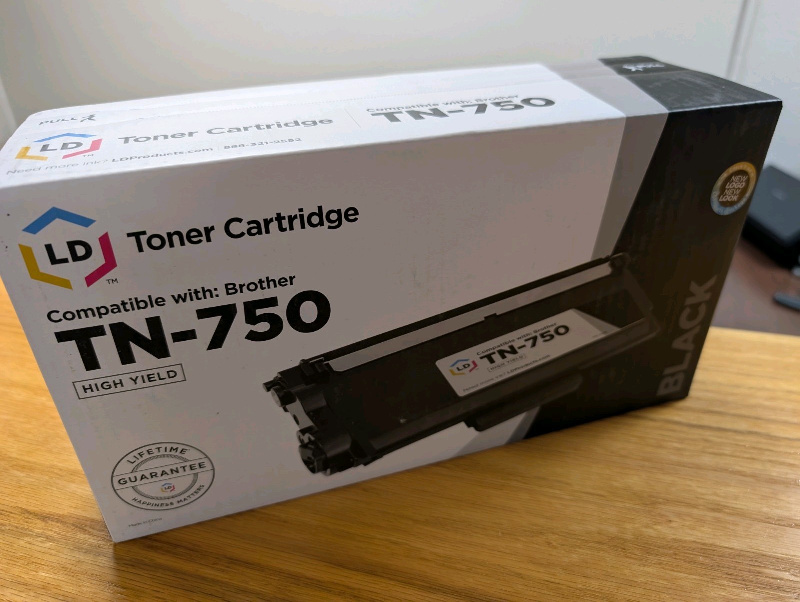 LD TN750 Black Laser HY Toner Cartridge for Brother DCP-8110DN DCP-8155 MFC-8510