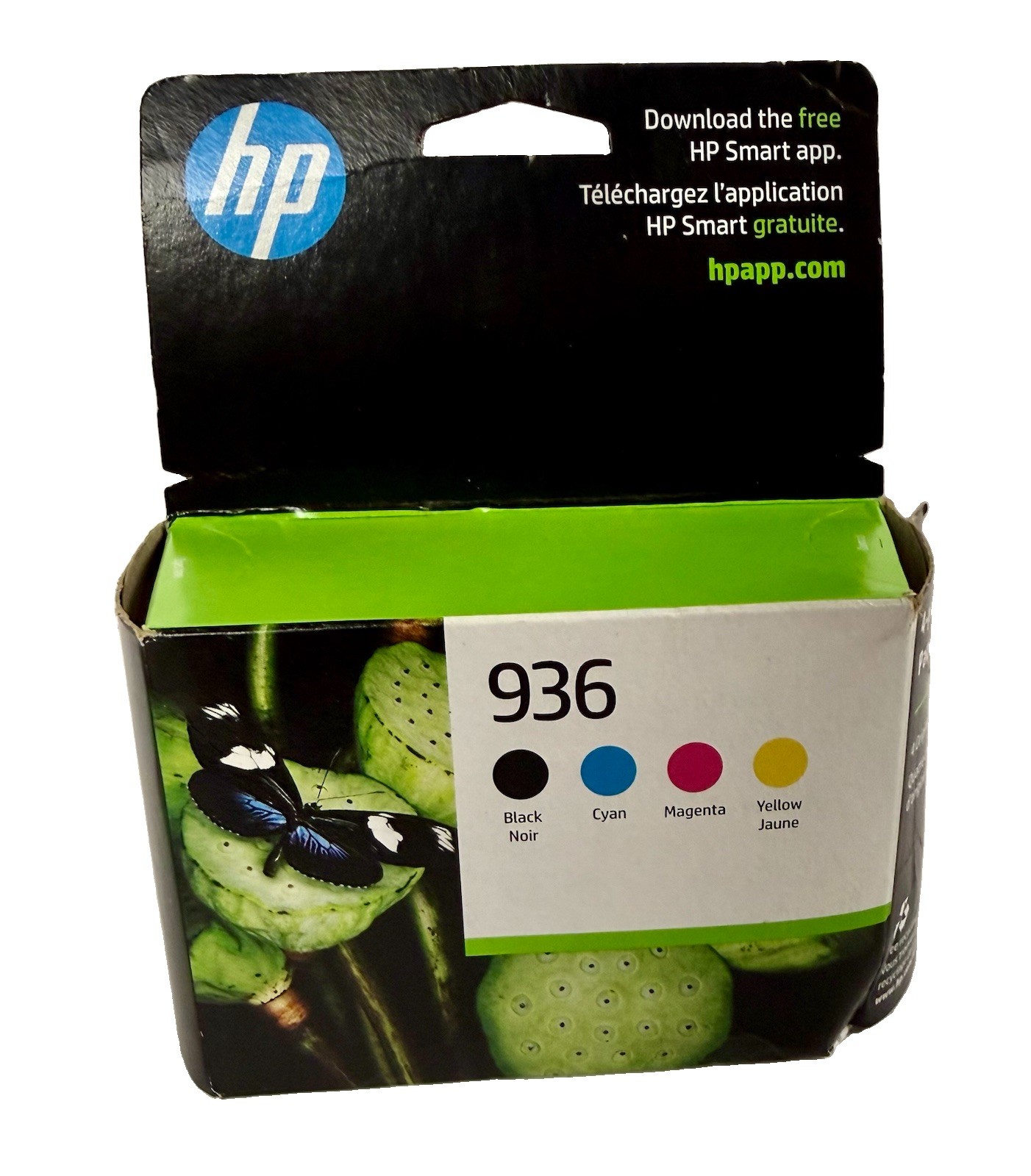 HP 936 Ink 4 Pack Black Cyan Magenta Yellow Ink Cartridge Genuine EXP July 2025