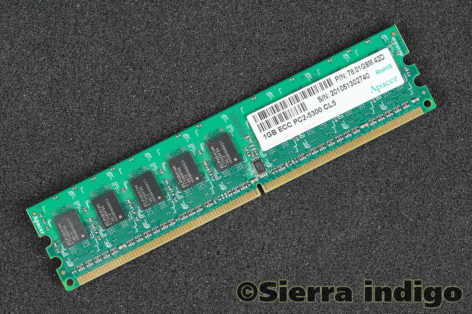 78.01G9M.42D Apacer 1GB ECC PC2-5300 CL5 Server Memory RAM