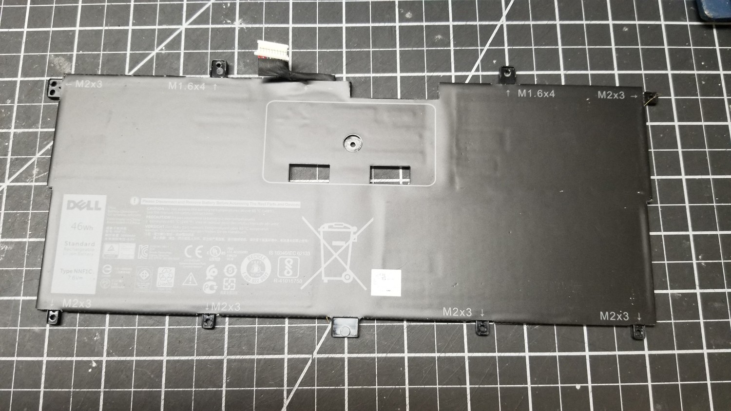 Genuine Dell XPS 13 9365 13" Laptop BATTERY 46Wh NNF1C HMPFH