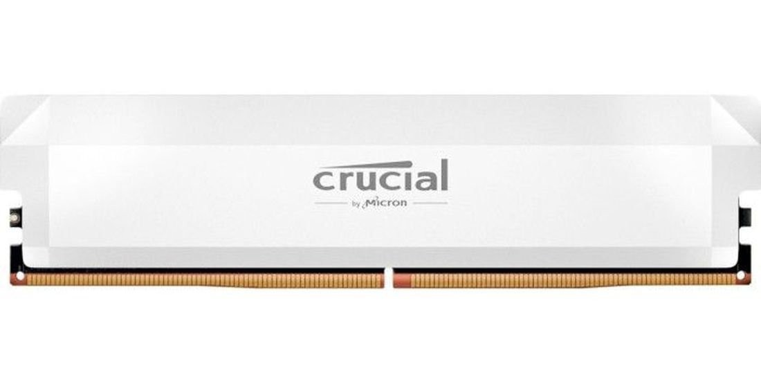 Crucial Pro Overclock DIMM 16GB DDR5 6400Mhz CL38 White CP16G64C38U5W