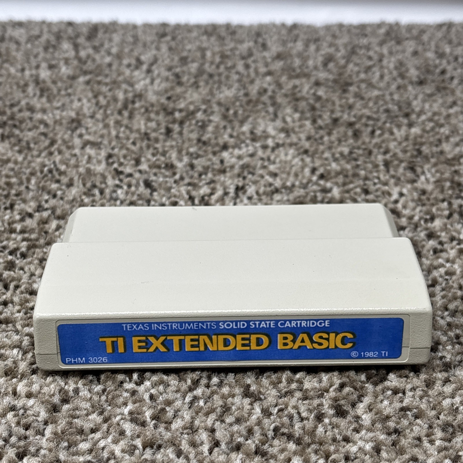 Texas Instruments ti-99/4a Extended Basic 1982 PHM 3026 Cartridge Command Module