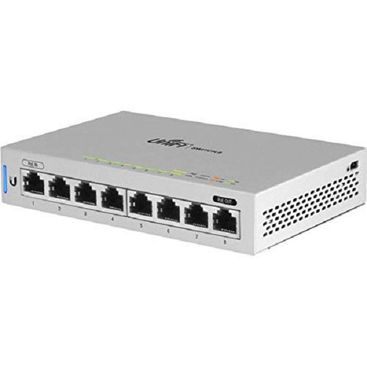 Ubiquiti US-8 w/ Power Supply, 8-Port Gigabit (non-POE), 1 Year Warranty