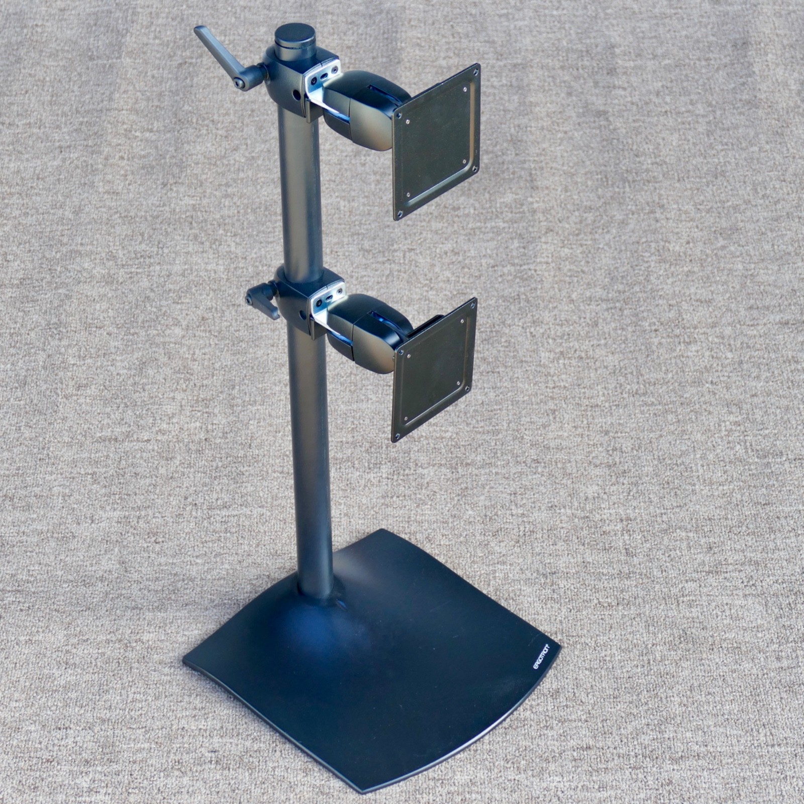Ergotron DS100 Dual Monitor Desk Stand - Black 33-091-200 1267075-0220 vertical