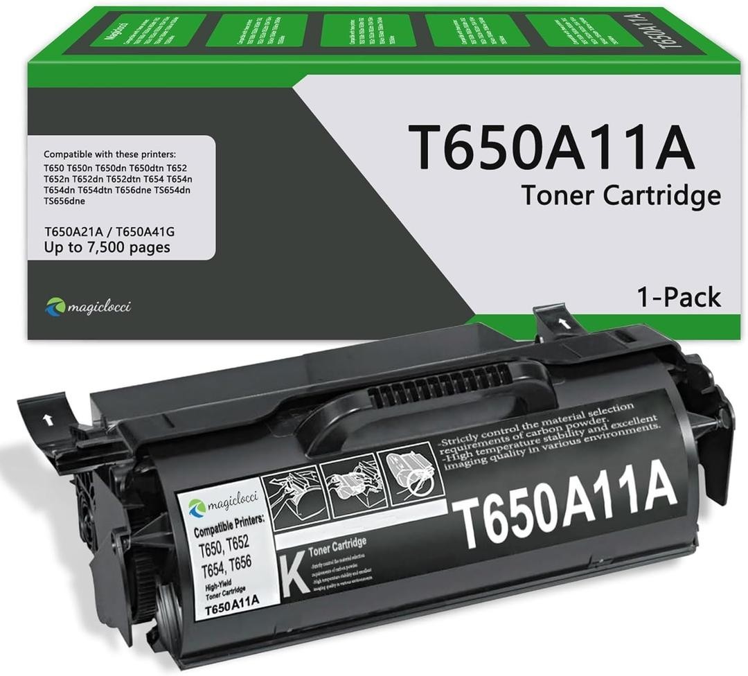 Compatible Lexmark T650A11A Black Toner Cartridge T650 T652 T654 T656 High Yield