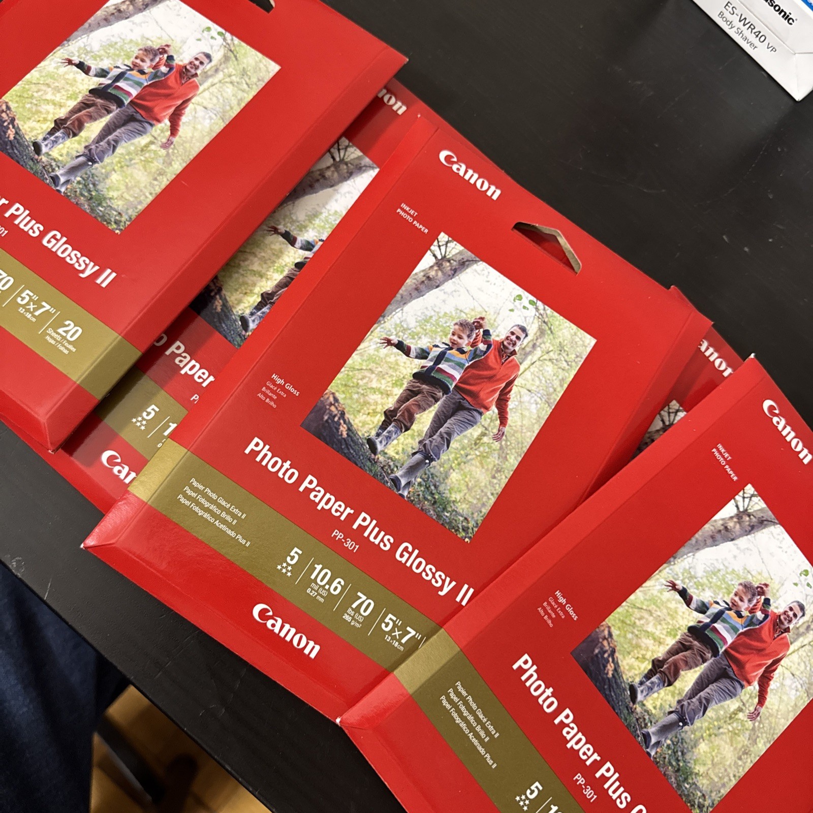 LOT OF 5 Canon Photo Paper Plus Glossy II 5" x 7" 20 Sheets New Sealed 100 Total