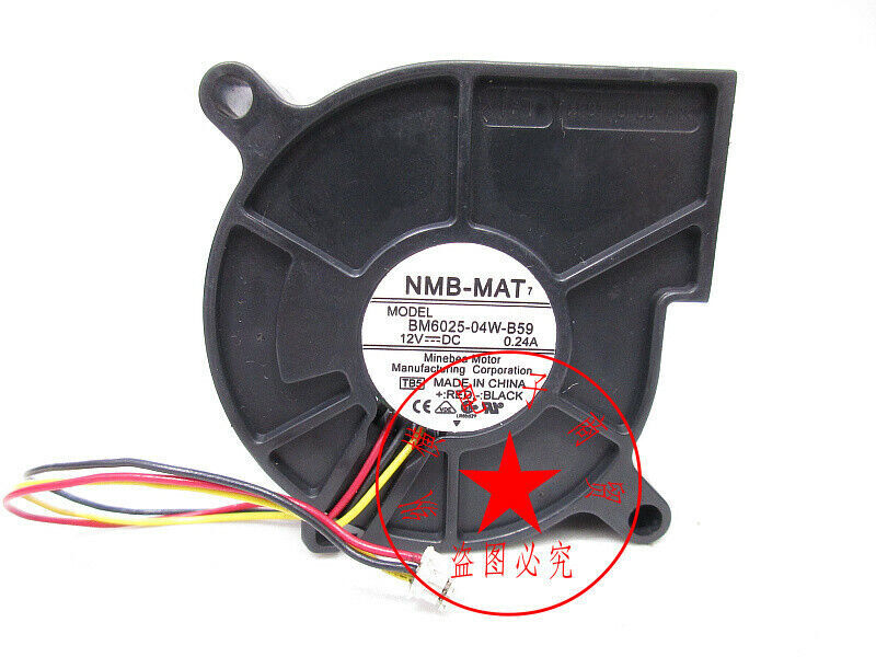NMB 6025 6CM 12V 0.24A BM6025-04W-B59 centrifugal turbine blower cooling fan